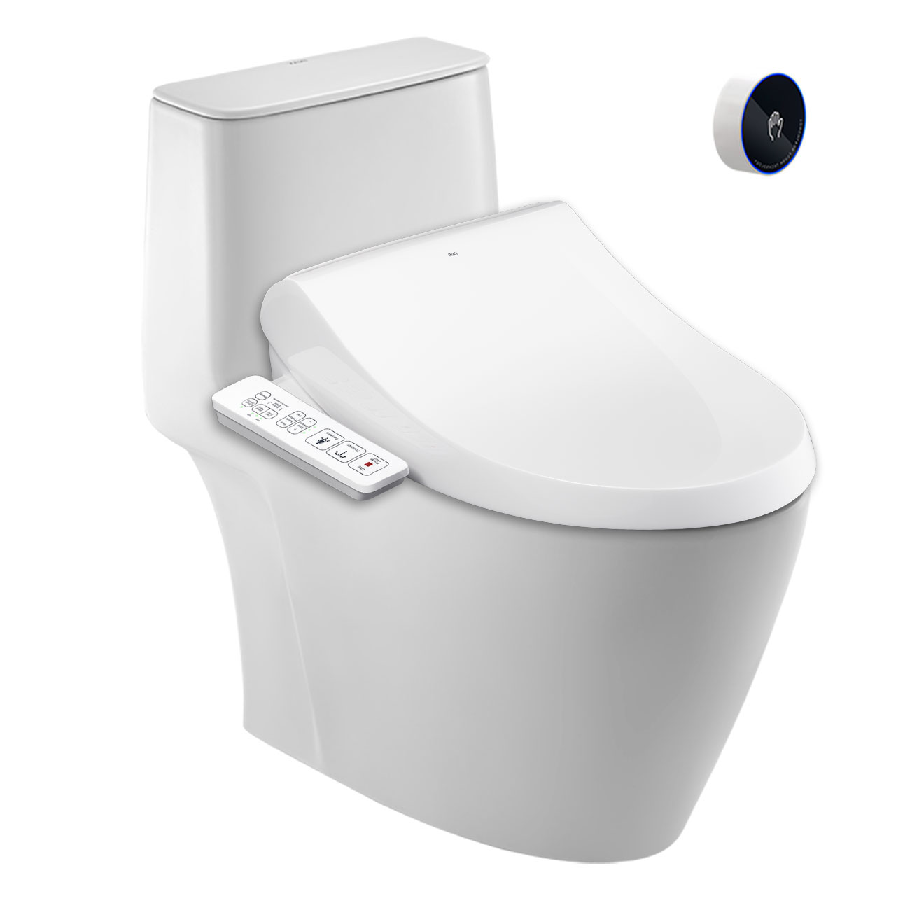 Bồn cầu INAX ACT-902+CW-H17VN với thiết kế 1 khối và nắp rửa điện tử Bồn cầu INAX ACT-902+CW-H17VN thiết kế 1 khối