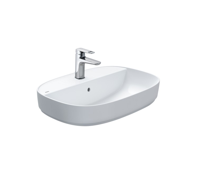 Chậu lavabo INAX AL-652V đặt bàn men Aqua Ceramic