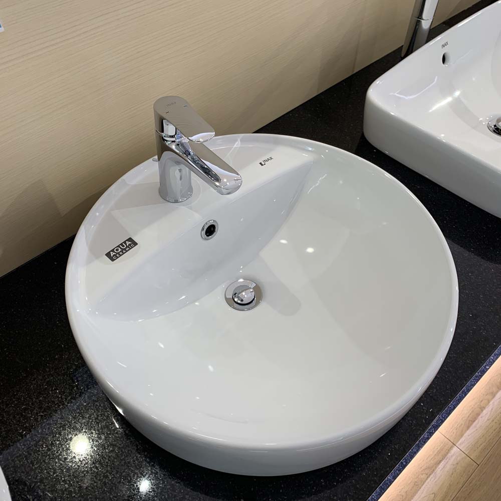 Chậu rửa lavabo đặt bàn INAX AL-294VFC dáng tròn