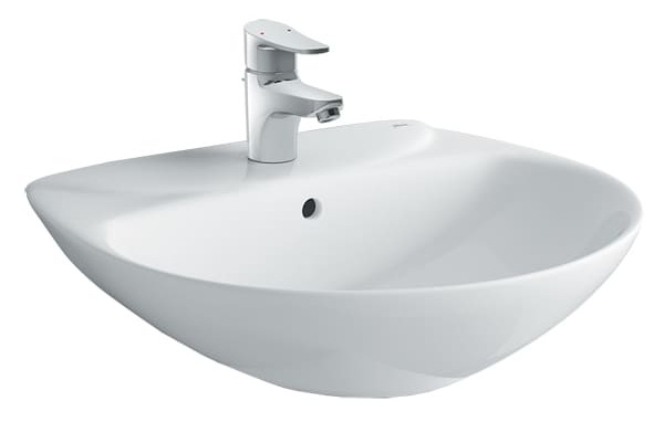 Chậu rửa lavabo INAX L-285VFC/BW1 trong combo Inax IN20