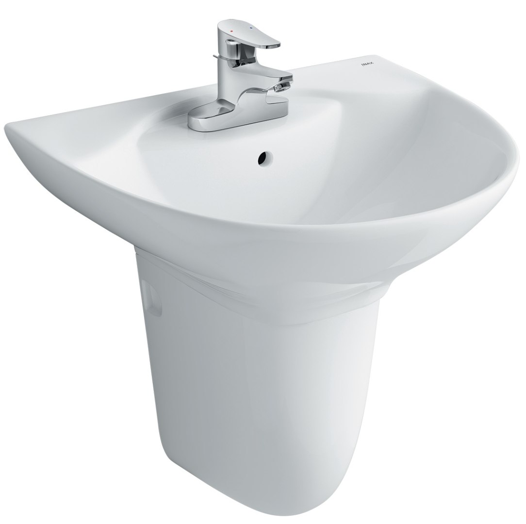 Chậu rửa lavabo INAX L-288VFC treo tường 1 lỗ