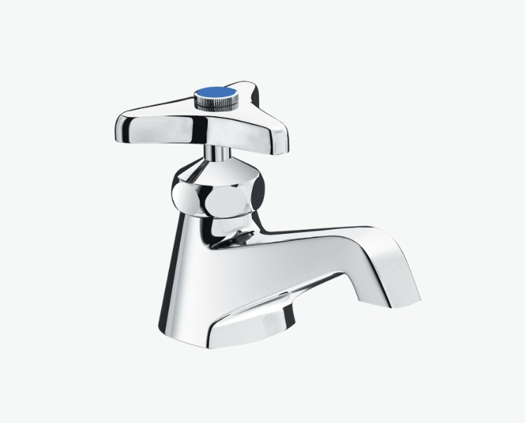 Vòi chậu nước lạnh INAX LF-1 tay vặn mạ crom