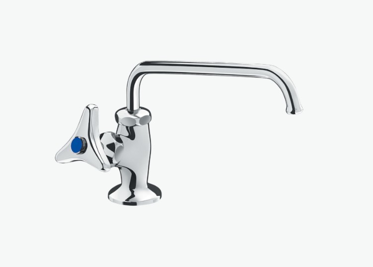 Vòi chậu nước lạnh INAX LF-14-13 tay vặn mạ crom