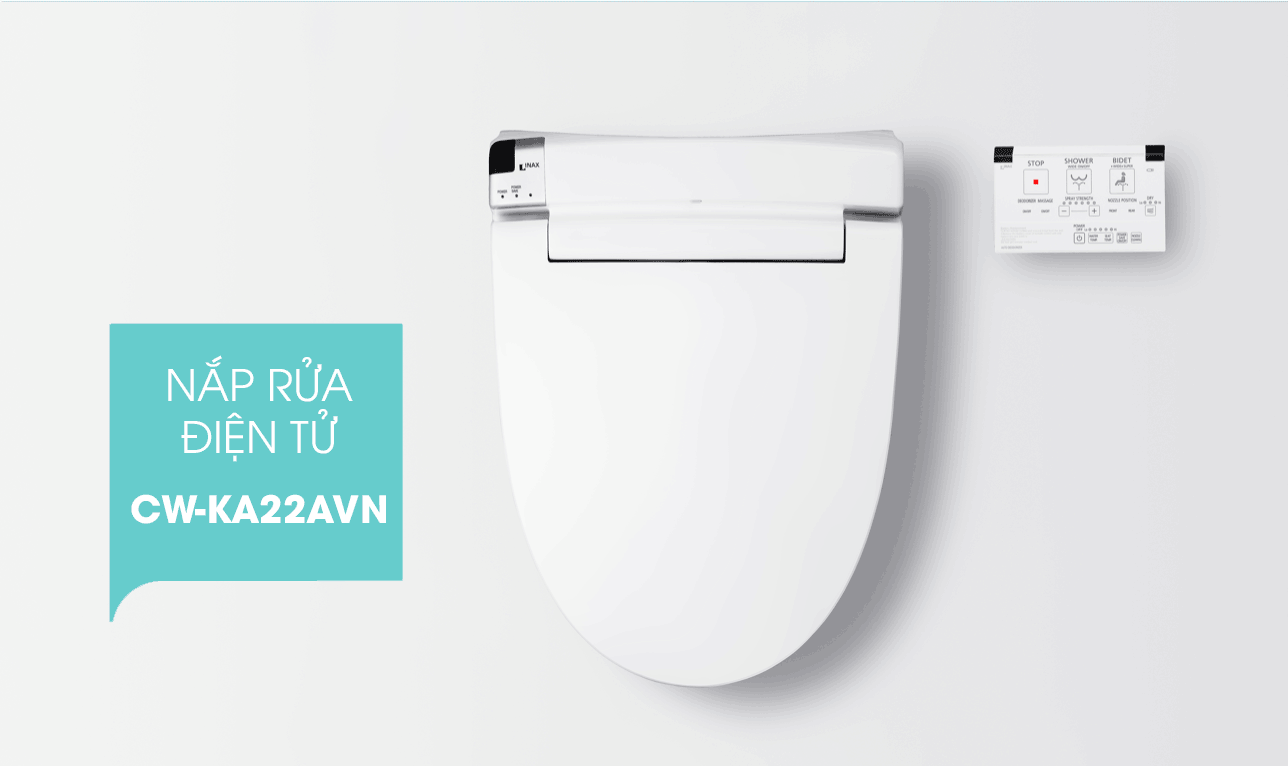 Nắp rửa điện tử INAX CW-KA22AVN chính hãng