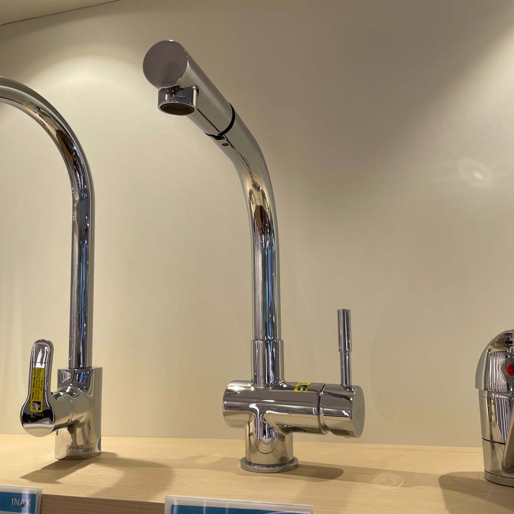 Vòi bếp INAX SFV-1013SX dáng chữ L đầu kéo rút