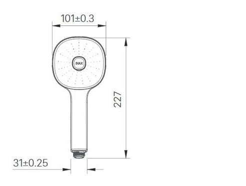 Bản vẽ kỹ thuật Bát sen tắm Inax BF-SC8