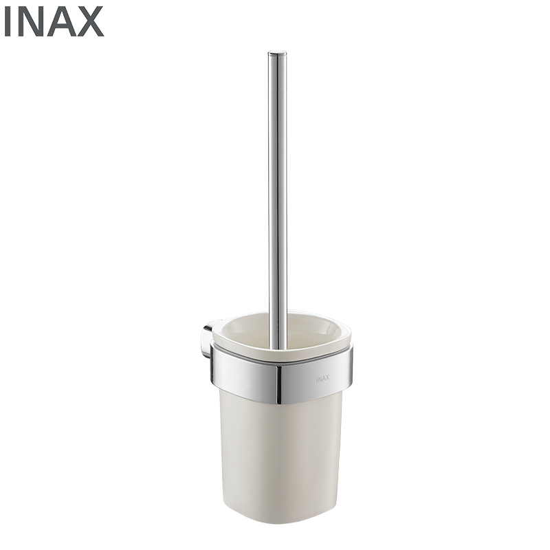 Bộ chổi cọ toilet INAX KFS-948V màu trắng viền chrome