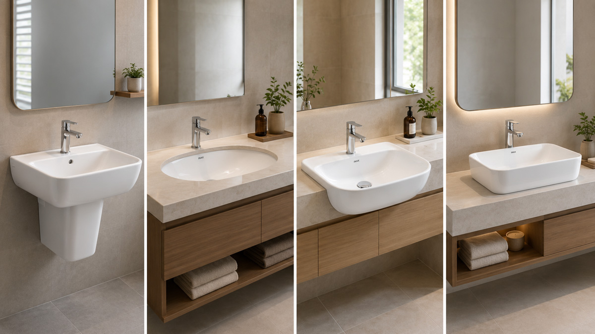 Các loại chậu lavabo INAX treo tường âm bàn bán âm và đặt bàn