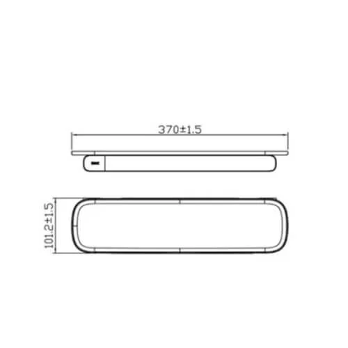 Bản vẽ kỹ thuật kệ gương INAX KFS-949VB